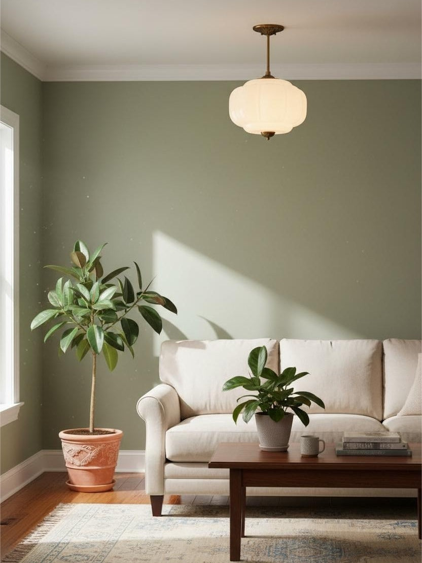 Lampa wisząca w kształcie dyni w stylu vintage, półpłaska, szklana