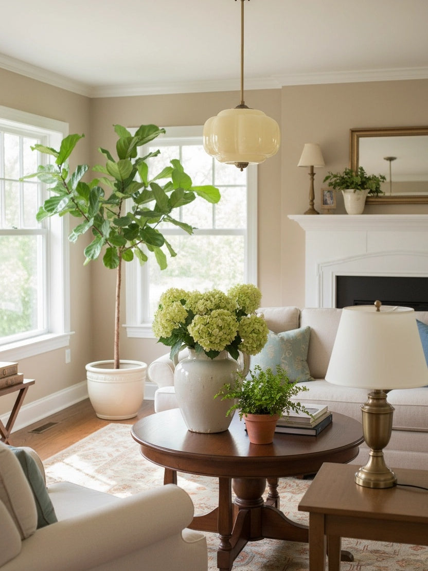 Lampa wisząca w kształcie dyni w stylu vintage, półpłaska, szklana