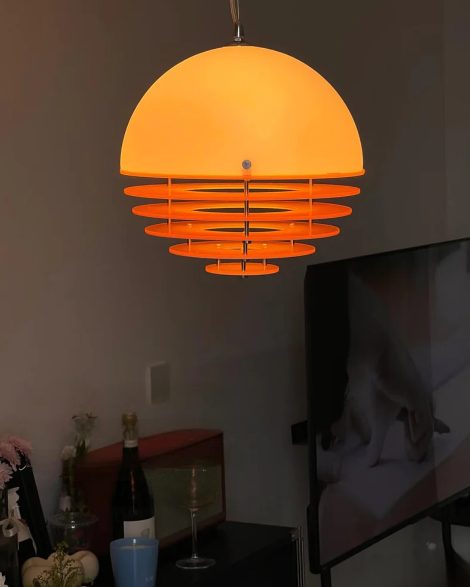 Moderne hanglamp Sunset met lamp in Bauhaus-stijl