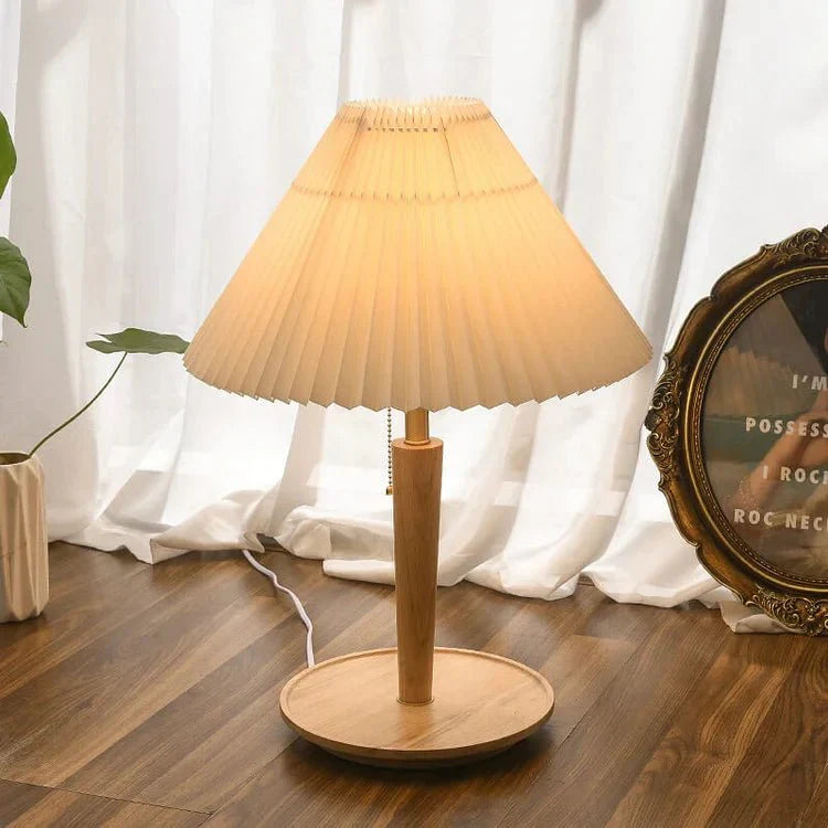 Lampe de table élégante avec abat-jour en tissu