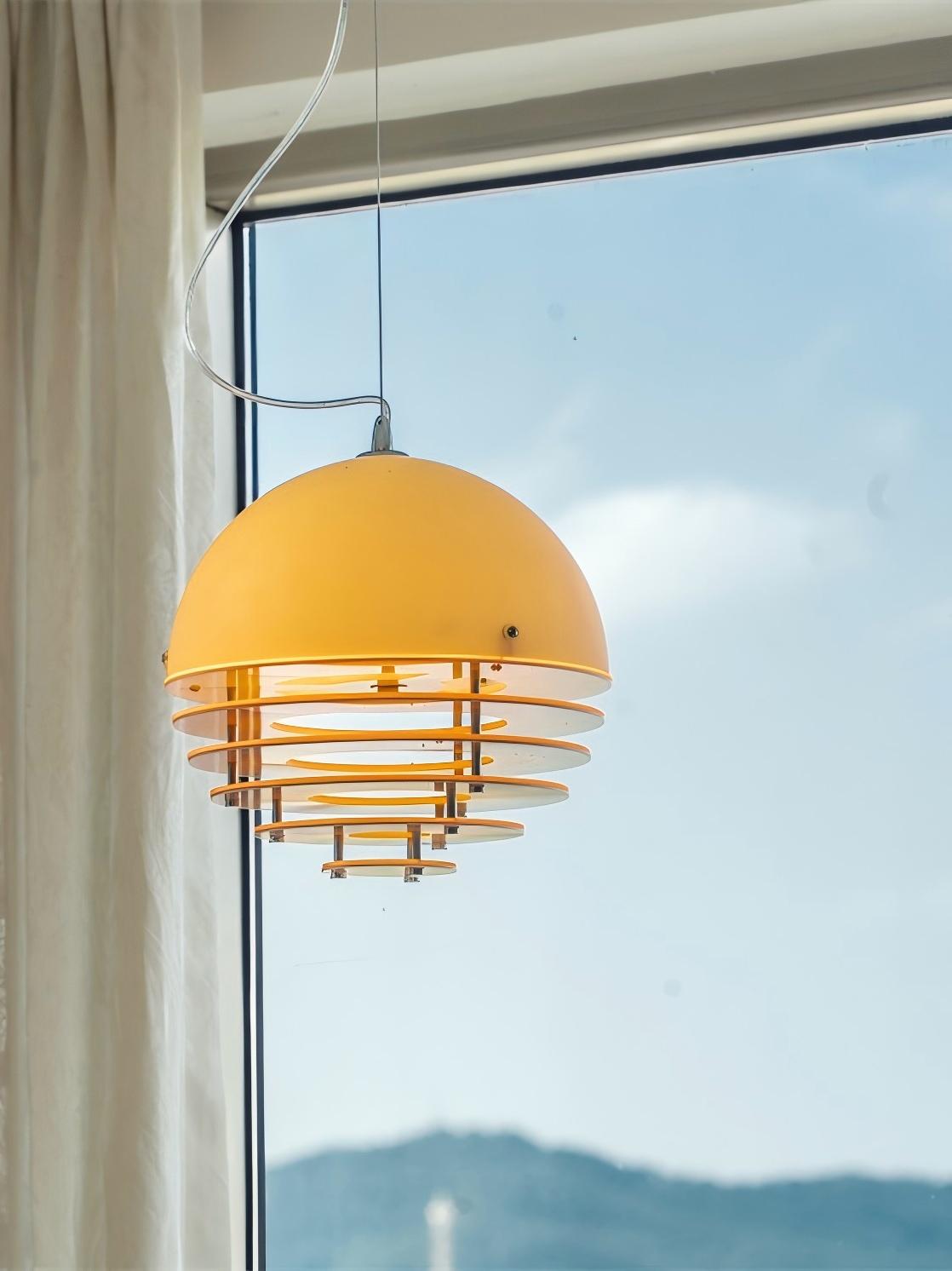 Moderne hanglamp Sunset met lamp in Bauhaus-stijl