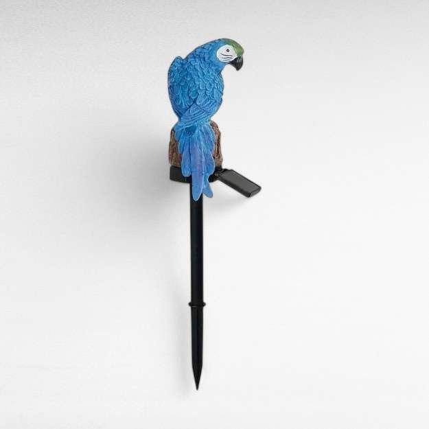 Lampe solaire de jardin avec figurine d'oiseau LED