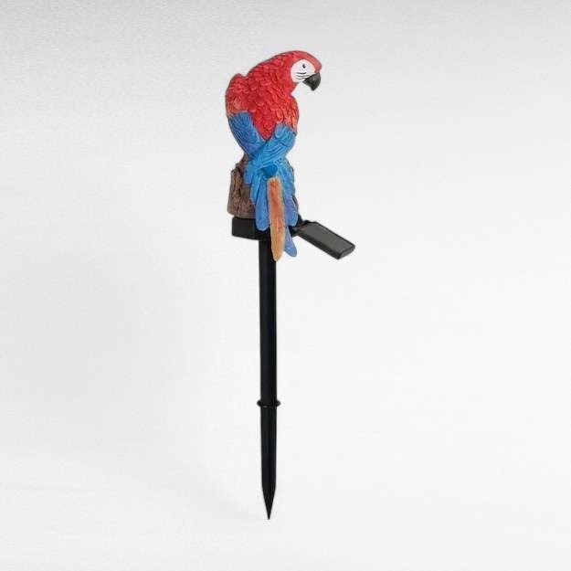 Lampe solaire de jardin avec figurine d'oiseau LED