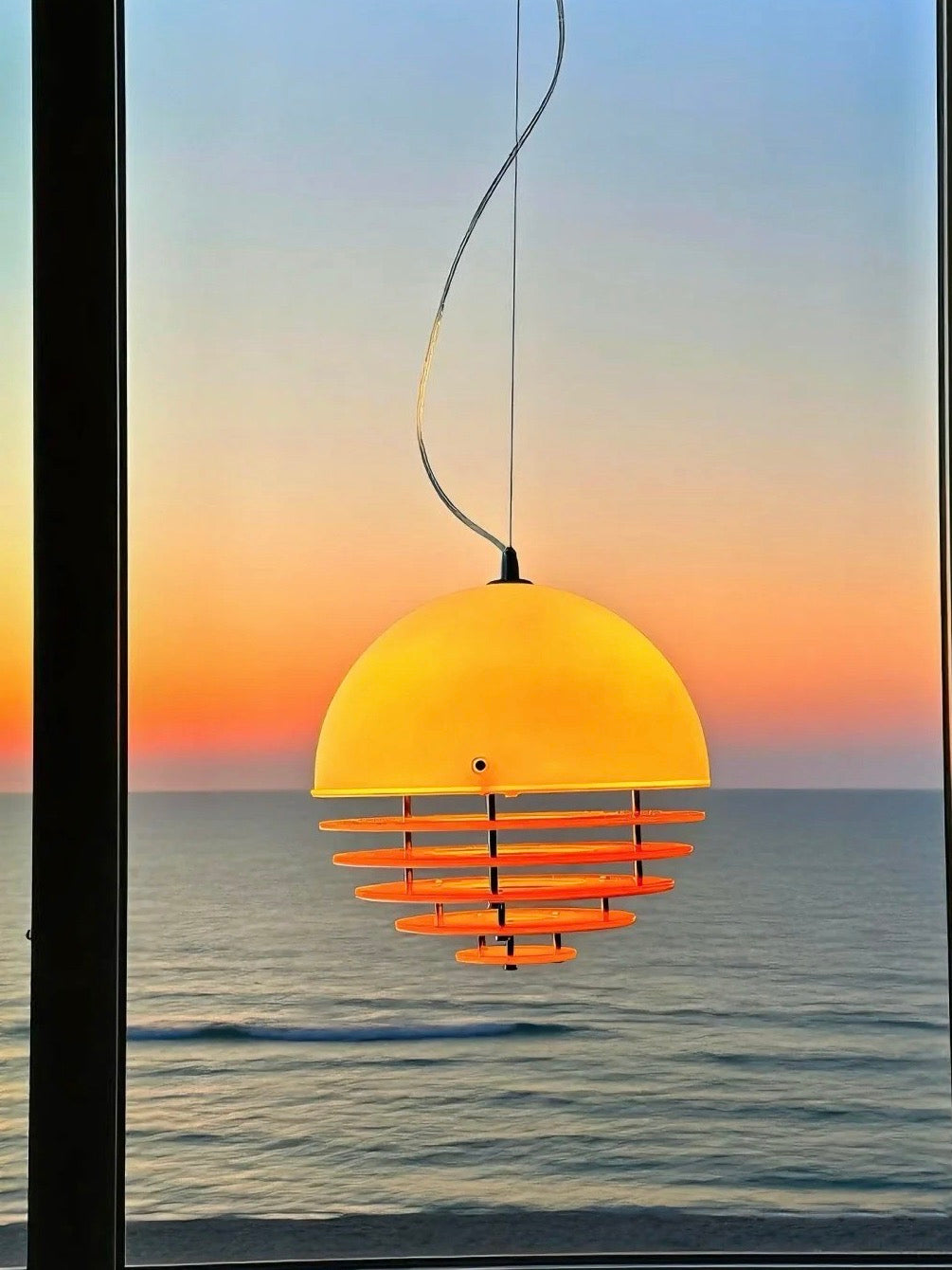 Moderne hanglamp Sunset met lamp in Bauhaus-stijl