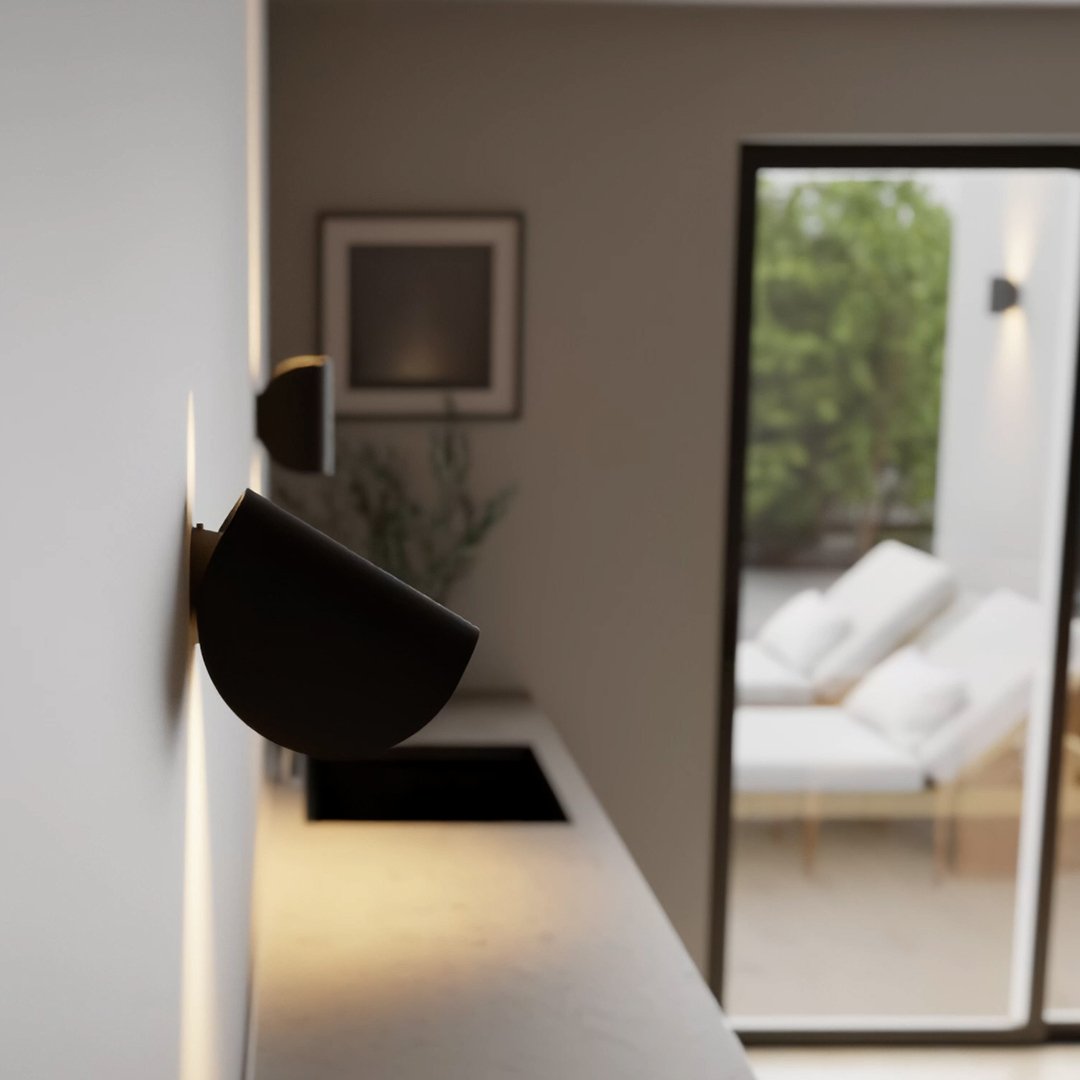 Applique murale moderne à lumière bidirectionnelle