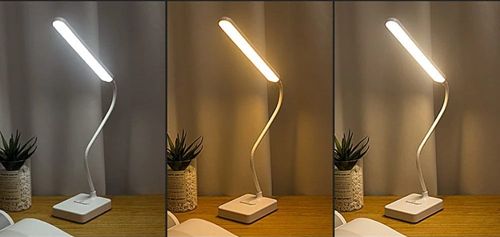 Lampe de bureau LED souple avec bras réglable