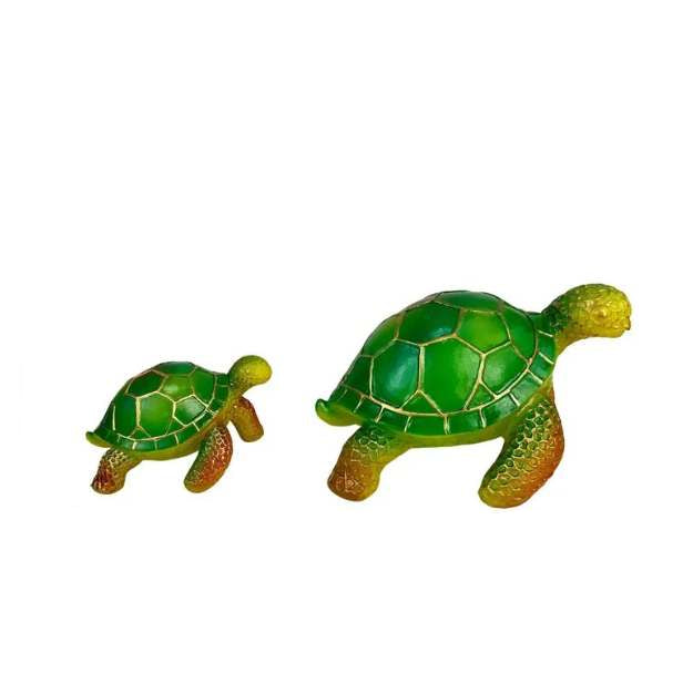 Lampe de table en forme de tortue avec carapace semi-transparente